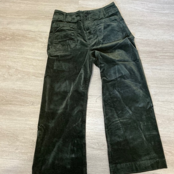 Anthropologie Pants - Maeve Anthropologie Colette Full Length Corduroy Pants Size 31P Dark Green